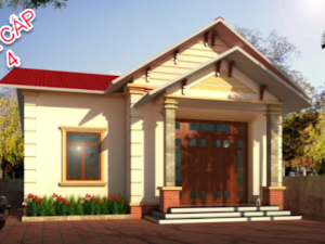 Bản vẽ thiết kế nhà cấp 4 kích thước 10x16m