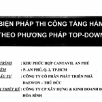 Biện pháp thi công tầng hầm theo phương pháp Top Down công ty Hòa Bình