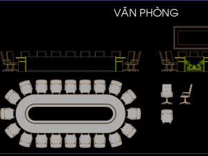 Thư viện nôi thất thiết bị và các thành phần phụ trợ bản vẽ