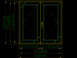 Thư viện cad cửa nhôm xingfa chuẩn