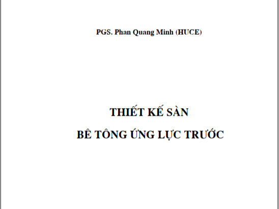 Tài liệu thiết kế sàn bê tông dự ứng lục trước
