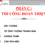Cẩm nang thi công Coteccons- Quy trình thi công phần hoàn thiện