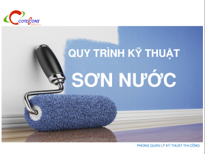 Cẩm nang thi công Coteccons- Quy trình thi công sơn nước