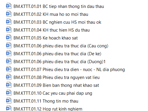 Quy trình đấu thầu
