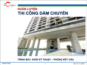 Coteccons – Công tác dầm sàn chuyển đổi