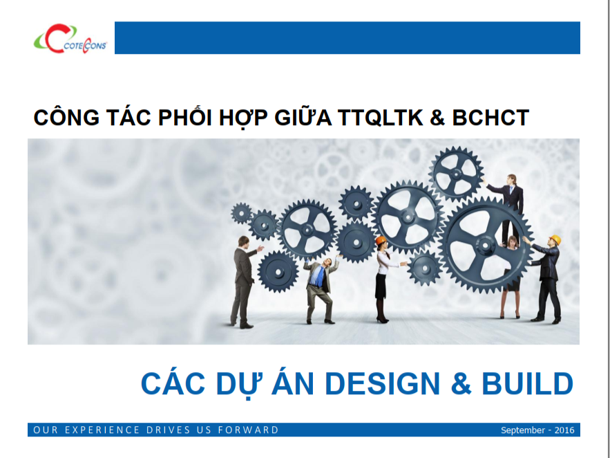 Coteccons – Công tác phối hợp giữa TTQLTK _ BCHCT D&B