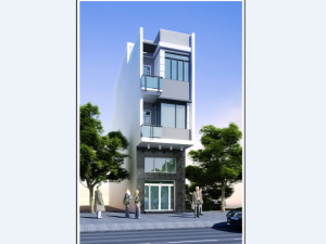 Bản vẽ thiết kế nhà phố 3 tầng kích thước 4x17m