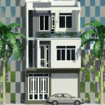 Hồ sơ giai đoạn thiết kê bản vẽ thi công nhà 3 tầng 6.5×12.8