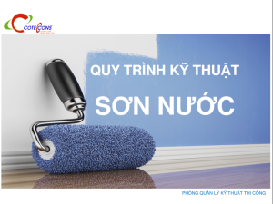 Coteccons – Quy trình kỹ thuật thi công sơn nước