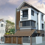 Bản vẽ thiết kế kết cấu nhà phố kích thước 3.8×16.5m