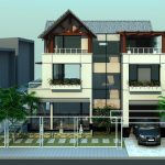 Bản vẽ thiết kế biệt thự 12×12.5m 3 tầng