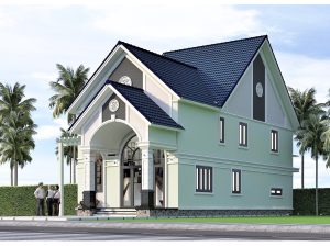 Bản vẽ thiết kế nhà gác lửng kích thước 7x19m
