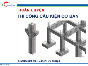 Coteccons – Thi công cấu kiện bê tông cốt thép