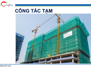 Coteccons – Thi công công tác tạm và bố trí thiết bị trên công trường
