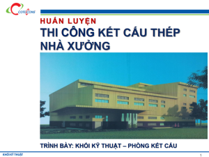 Coteccons – Thi công kết cấu thép nhà xưởng