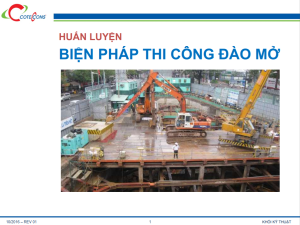 Coteccons – Biện pháp thi công đào mở