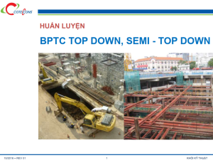 Coteccons – Thi công tầng hầm theo phương pháp Topdown, Semi Topdown
