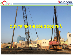 Coteccons – Thi công cọc thả