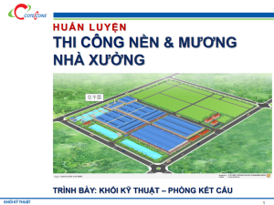 Coteccons – Thi công nền, mương nhà xưởng
