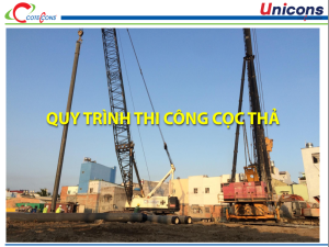 Coteccons – Thi công cọc thả