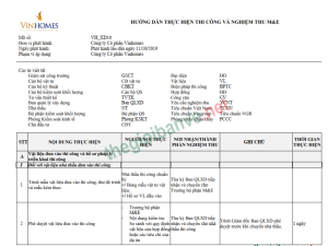 Vinhomes_Hướng dẫn thi công và nghiệm thu ME