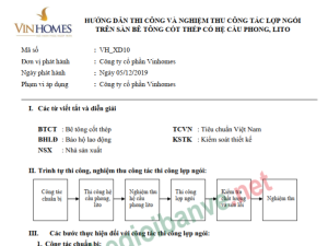 Vinhomes_Hướng dẫn thi công và nghiệm thu lợp ngói trên mái bê tông cốt thép