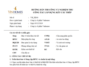 Vinhomes_Hướng dẫn thi công và nghiệm kết cấu thép