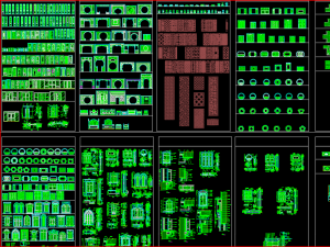 File AutoCAD chi tiết vách CNC và cửa các loại
