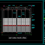 Bản vẽ thiết kế cổng ra vào công trường