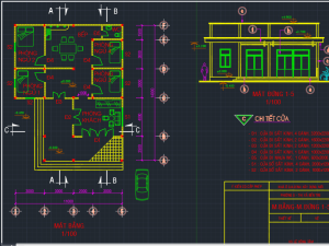 Bản Vẽ Thiết Kế Nhà Cấp 4 Kích Thước 11x14m