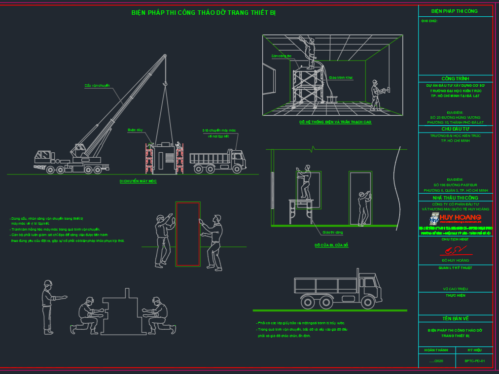 Bản Vẽ Biện Pháp Thi Công Phá Dỡ Chuẩn