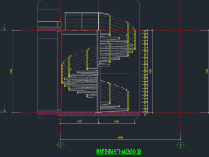 Bản Vẽ Thiết Kế Cầu Thang Xoắn