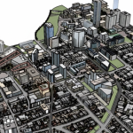 File sketchup khu phố quy hoạch(nhà phố quy hoạch+ khu đất quy hoạch)