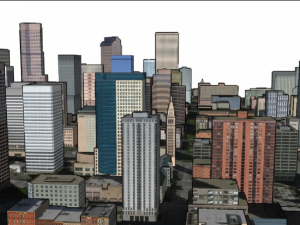 File sketchup khu phố quy hoạch(nhà phố quy hoạch+ khu đất quy hoạch).