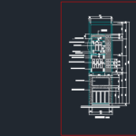 Bản vẽ kiến trúc nhà phố 5 tầng (4.4 x 21.6m) (kiến trúc,kết cấu,điện nước)