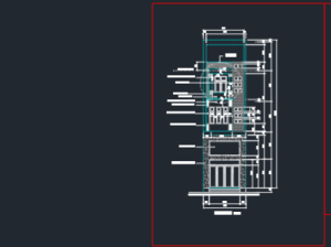 Bản vẽ kiến trúc nhà phố 5 tầng (4.4 x 21.6m) (kiến trúc,kết cấu,điện nước)