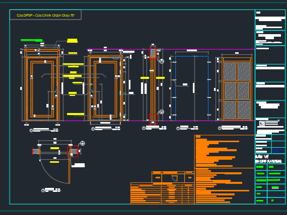 Bản vẽ shop drawing tủ quần áo 1.8×2.5m(mặt bằng+mặt cắt+chi tiết)