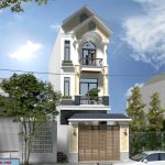 Bản vẽ nhà phố 3 tầng 4x17m full kiến trúc kết cấu phối cảnh