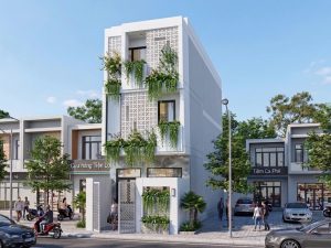 Bản vẽ nhà phố 3 tầng 4.5x15m full kiến trúc, kết cấu, điện nước và Sketchup